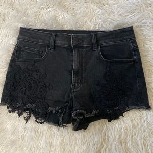 Black Cutoff Shorts